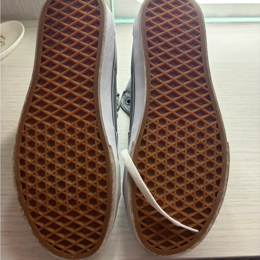 Vans White and Gray High-Top Skate Sneakers - Picture 5 of 5